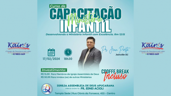 Curso de Capacitação Ministério Infantil